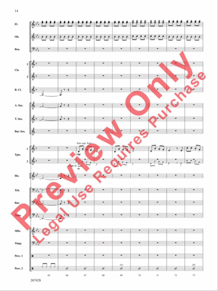 A Christmas Festival A Christmas Festival Concert Band scores gallery preview page 15