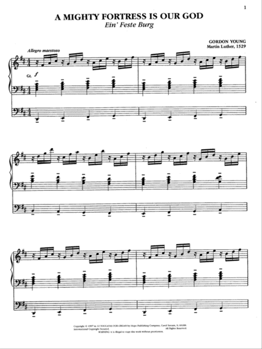 Twelve Toccatas for Organ Organ Solo scores gallery preview page 2