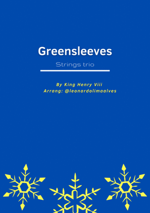 Book cover for Greensleeves - Strings Trio
