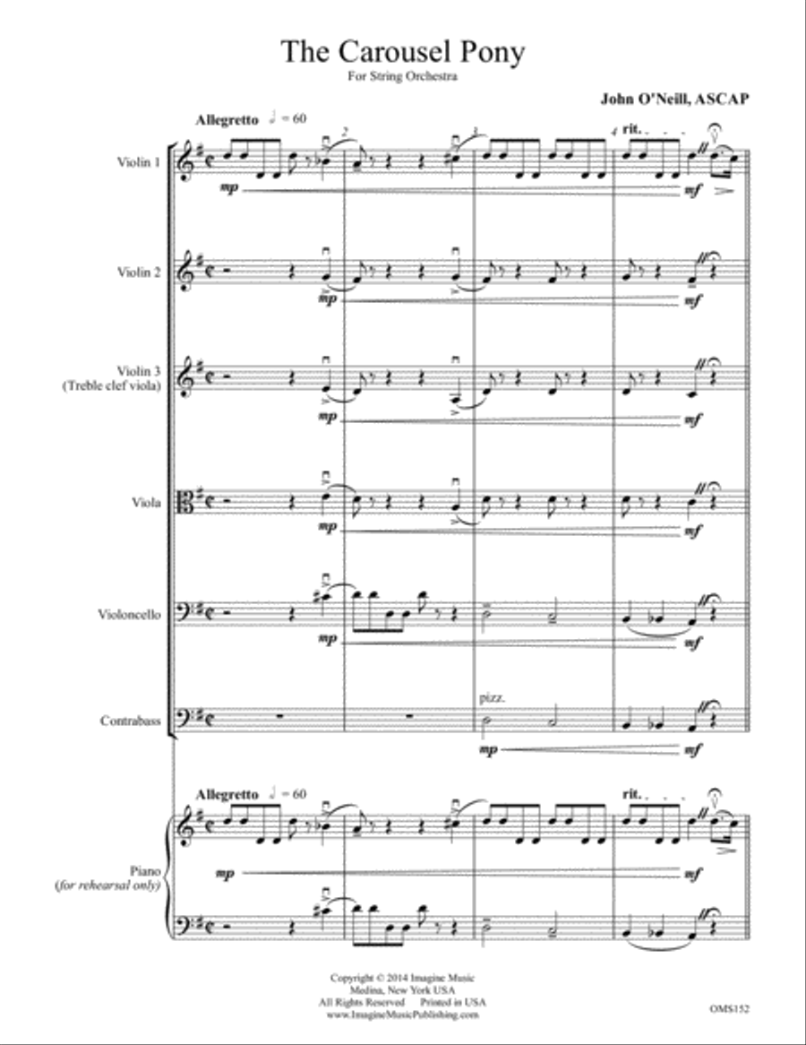 The Carousel Pony String Orchestra scores gallery preview page 8