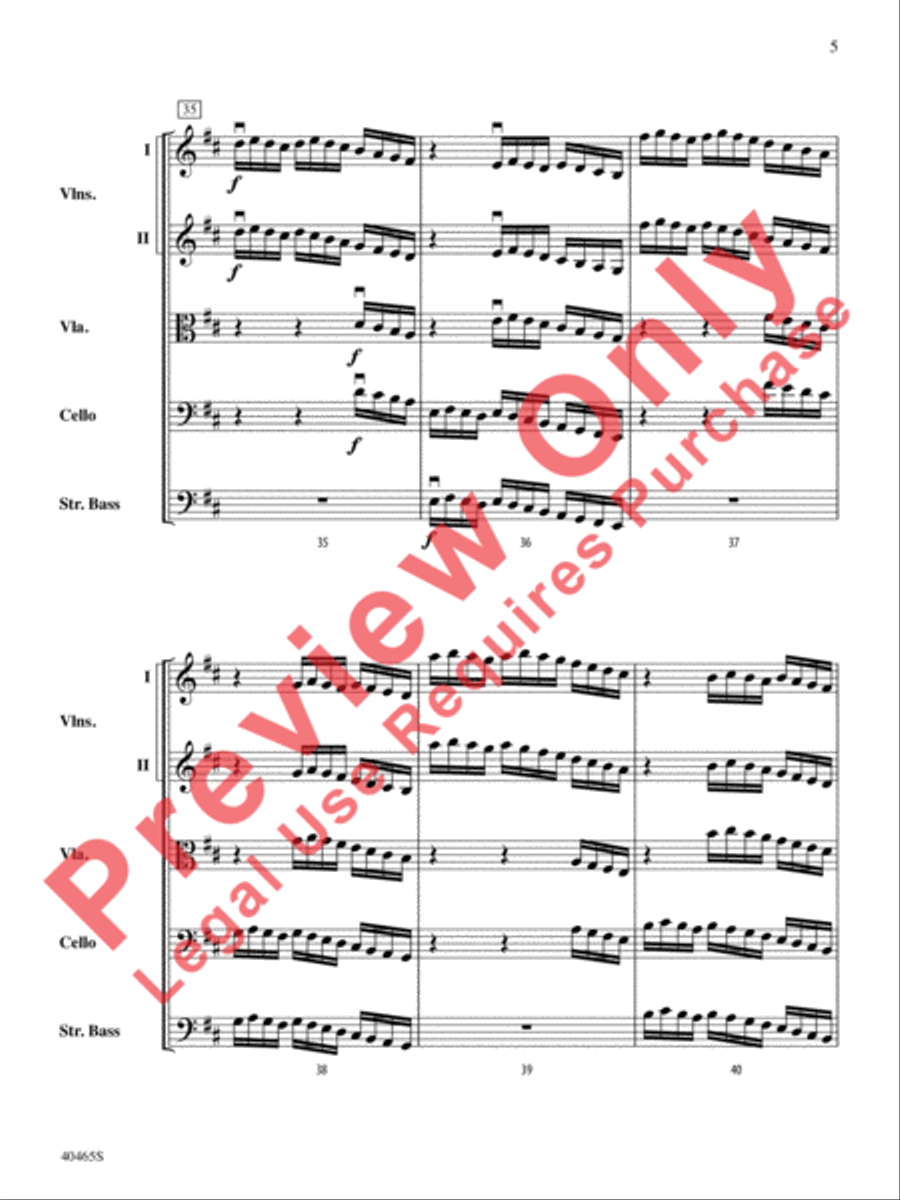Passacaglia for Strings String Orchestra scores gallery preview page 6