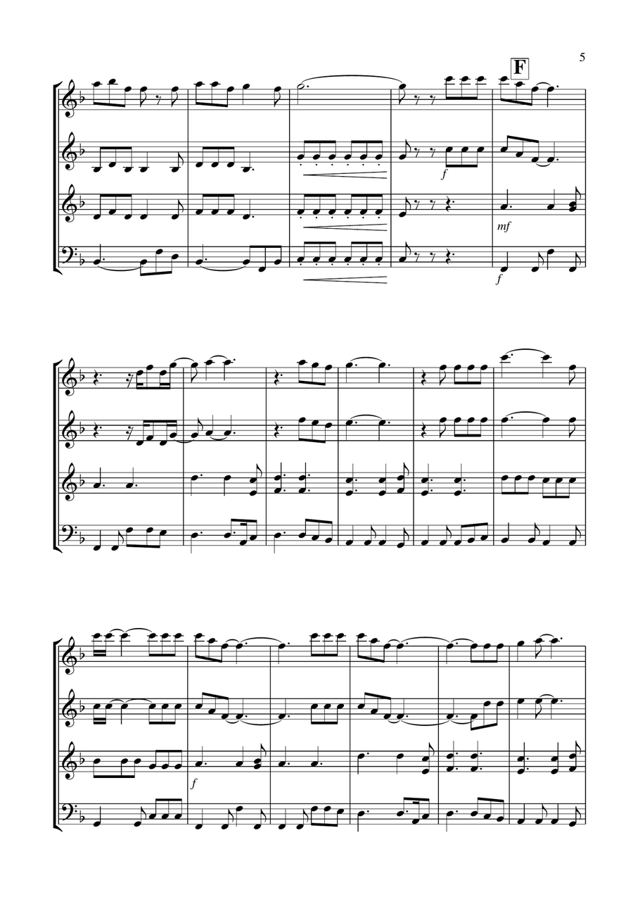 One And Only String Quartet scores gallery preview page 5