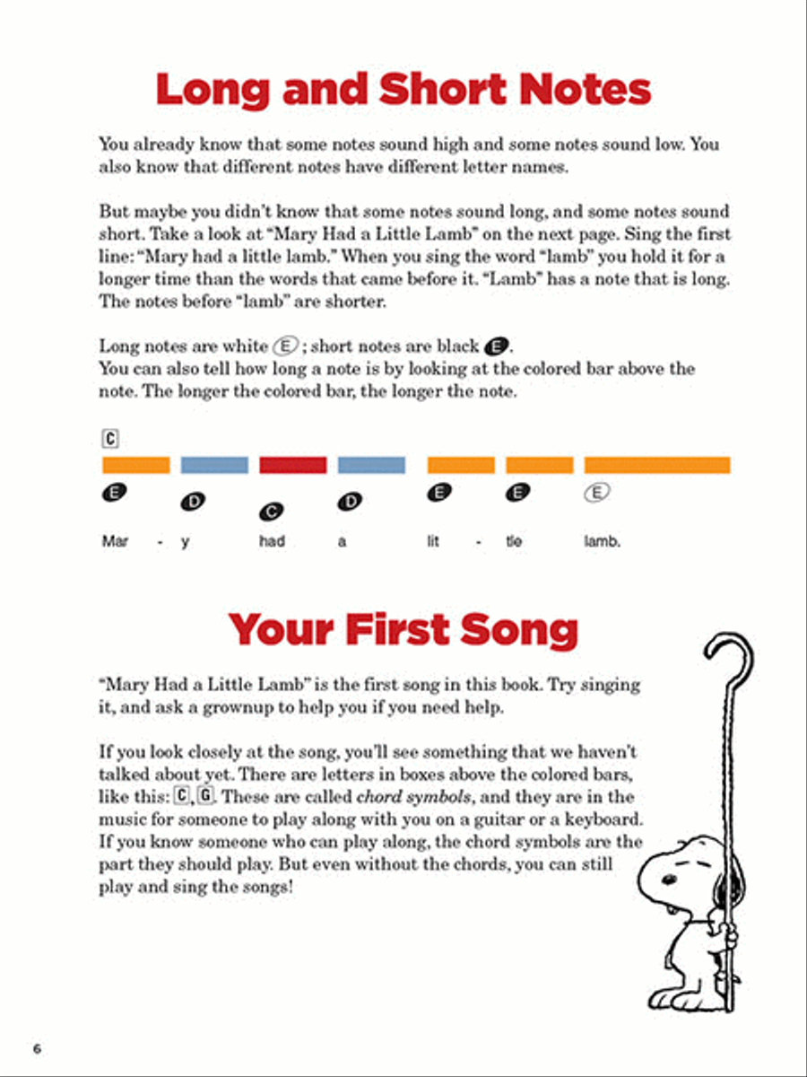 The Peanuts Music Activity Book Activity Books scores gallery preview page 3