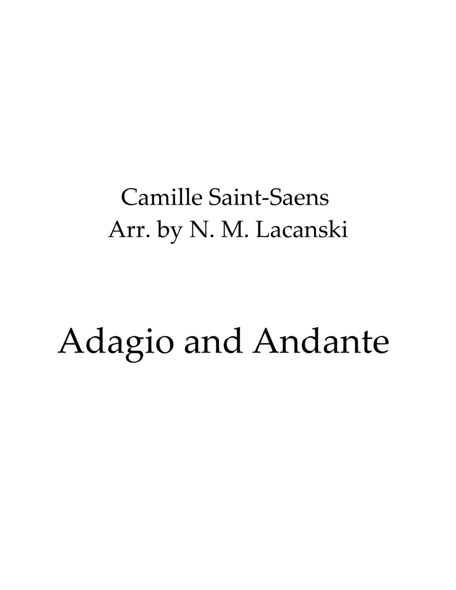 Adagio and Andante Brass Duet scores gallery preview page 1