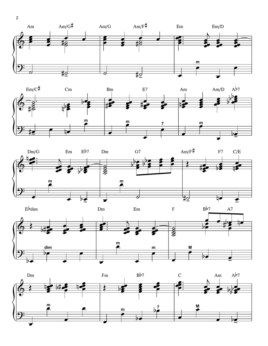 Embraceable You (arr. Gary Meisner) Piano scores gallery preview page 2