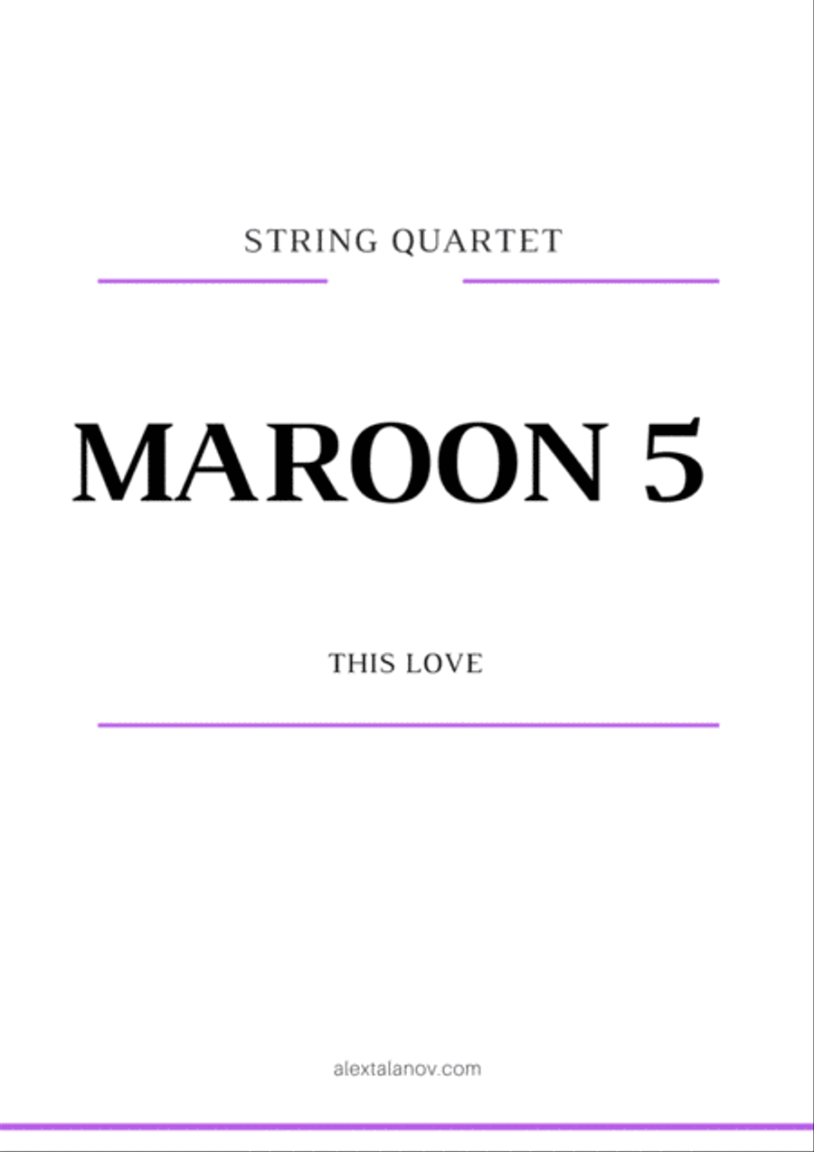 This Love String Quartet scores gallery preview page 1