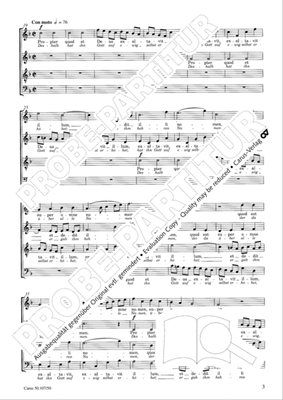 Christus factus est Christus factus est 4-Part scores gallery preview page 4