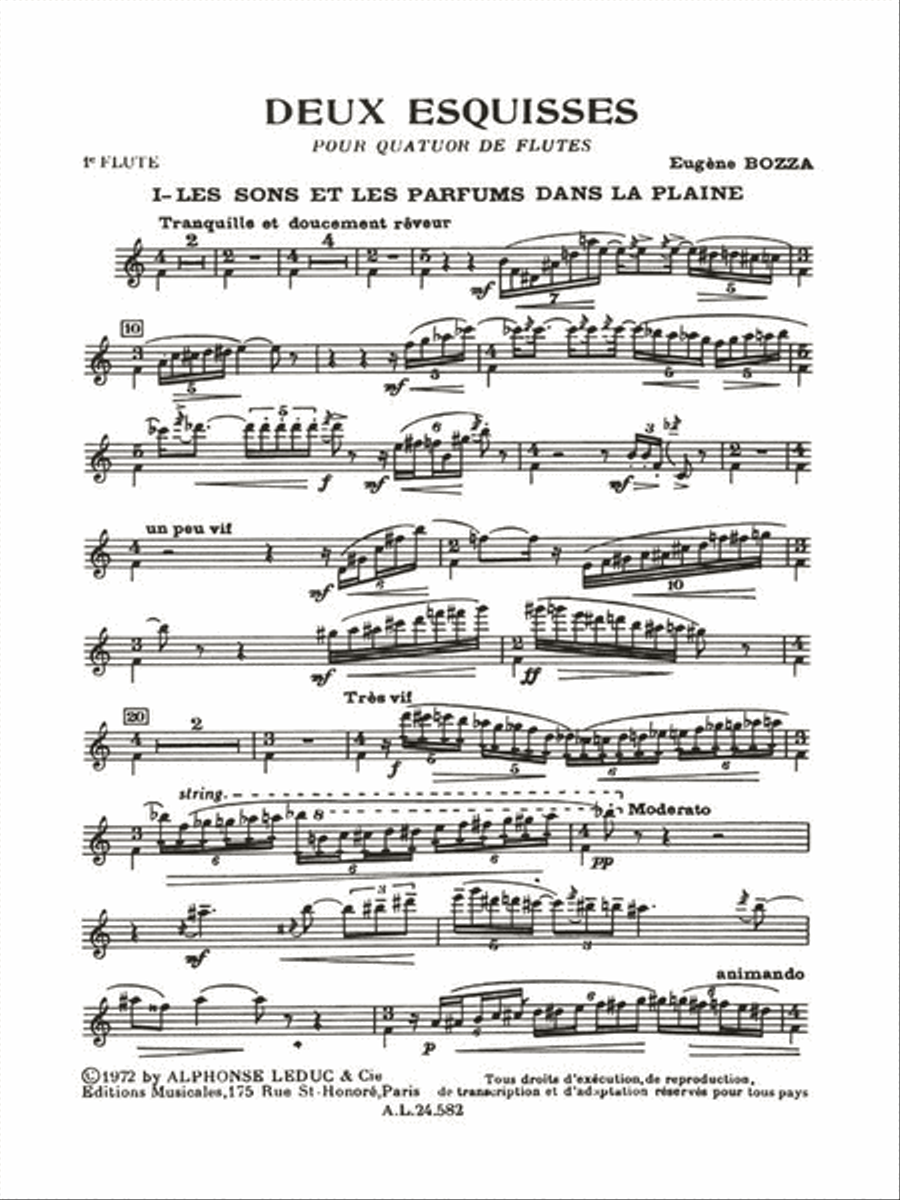 2 Esquisses (flutes 4) Flute scores gallery preview page 2