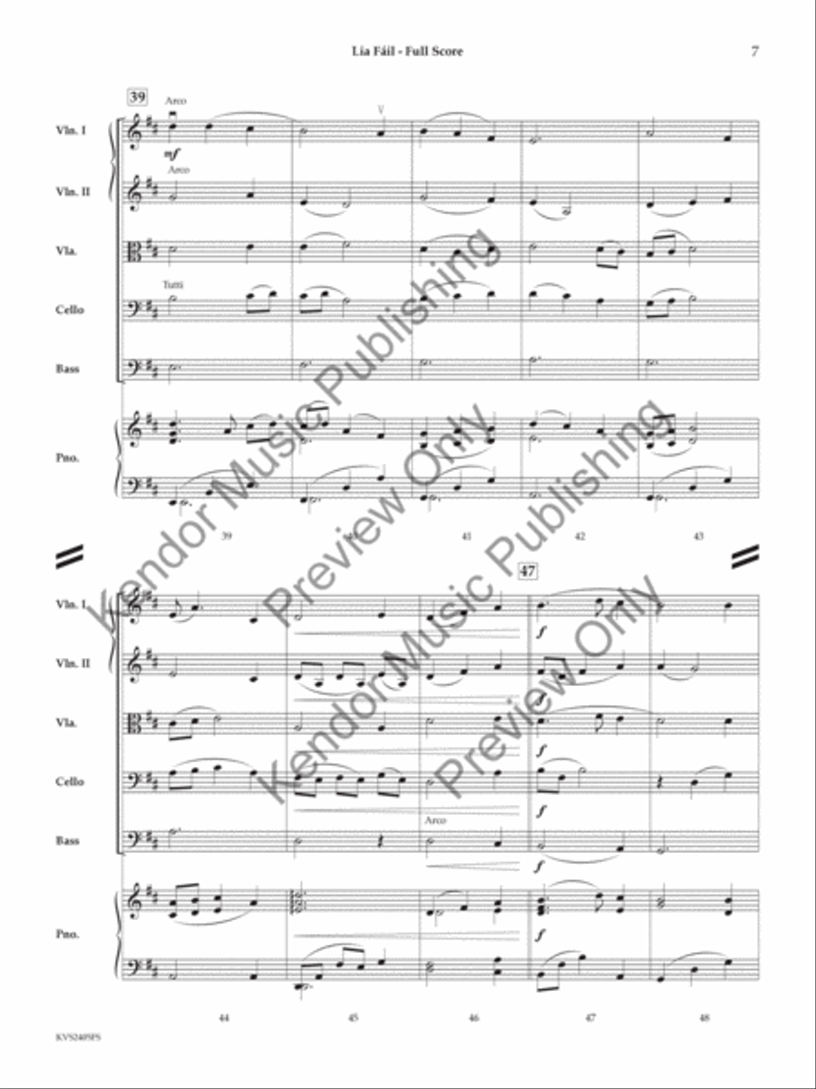 Lia Fáil String Orchestra scores gallery preview page 8