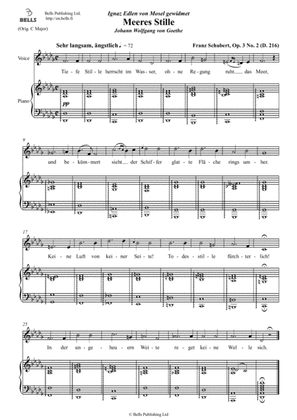 Meeres Stille, Op. 3 No. 2 (D. 216) (D-flat Major)