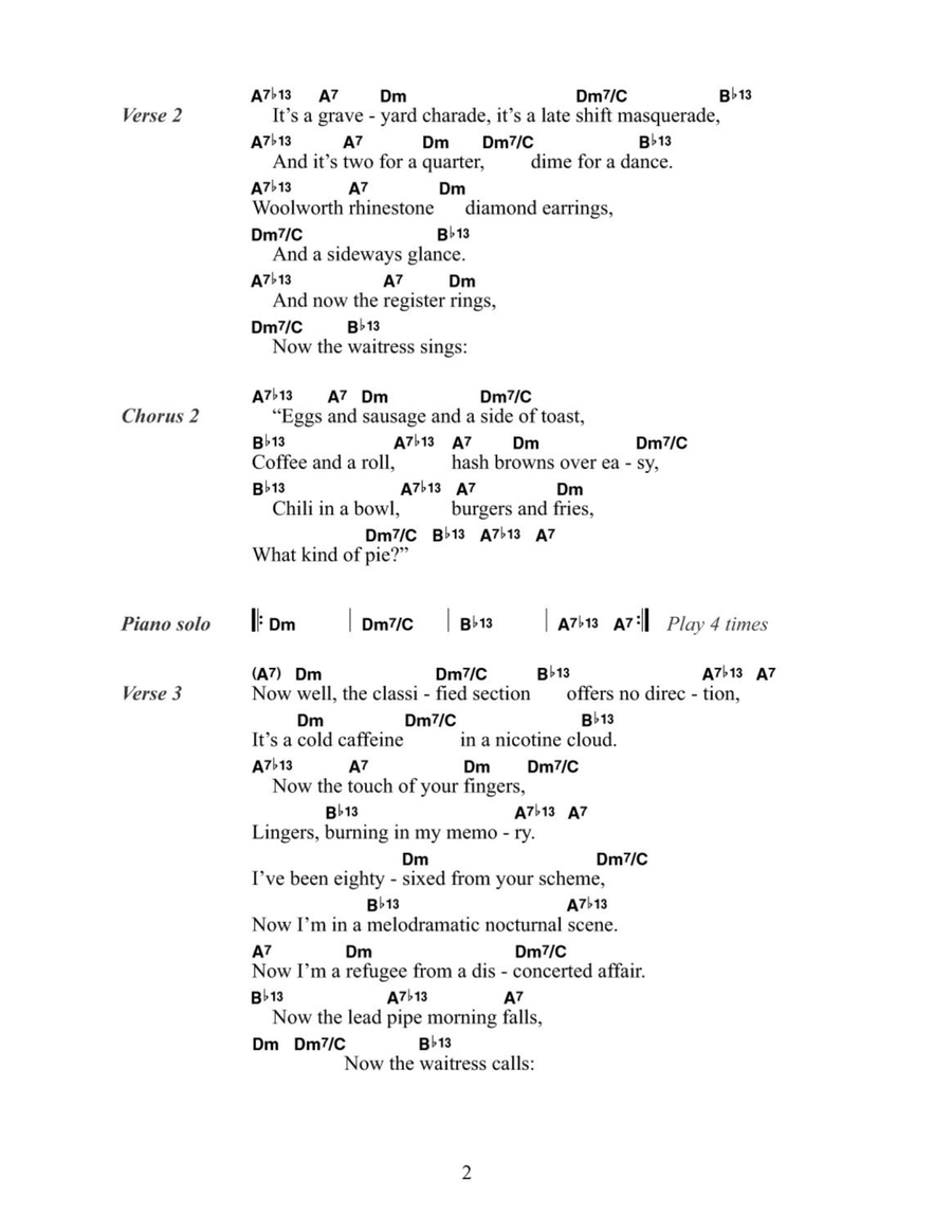 Eggs And Sausage (In A Cadillac With Susan Michelson) Easy Guitar scores gallery preview page 2