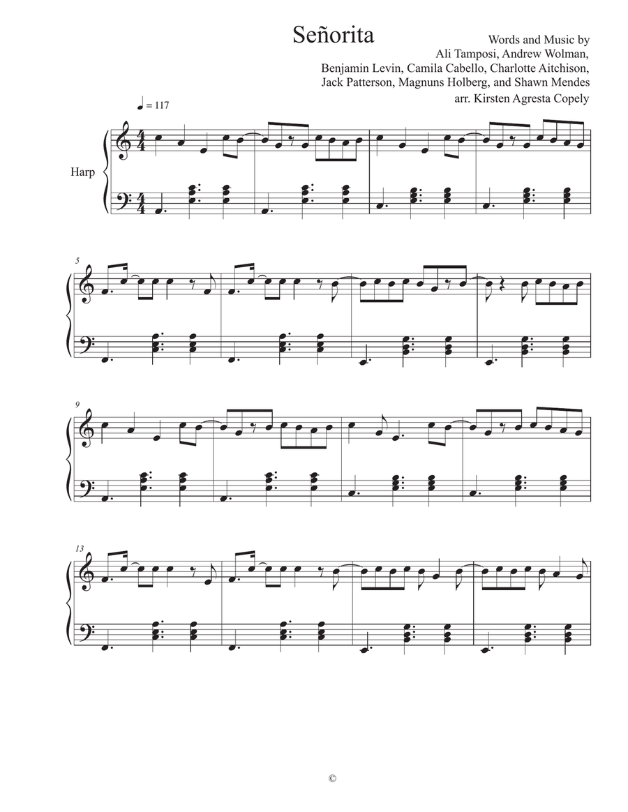 Senorita Harp scores gallery preview page 1