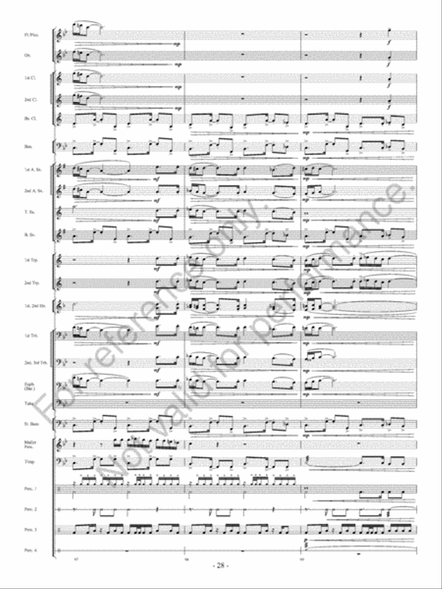 The Ocean Of Fire The Ocean Of Fire Concert Band scores gallery preview page 29