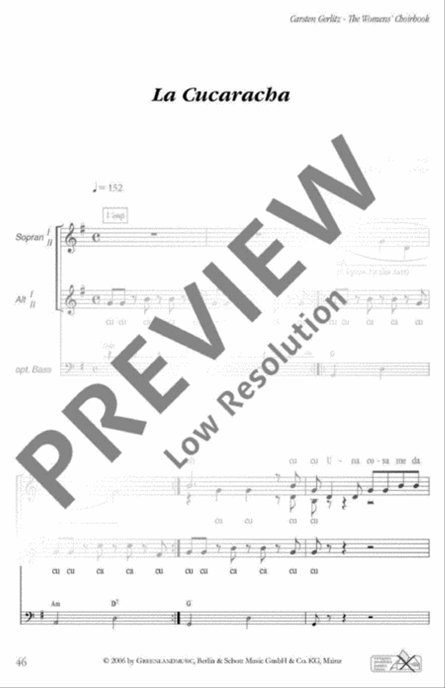 La Cucaracha SSAA scores gallery preview page 2