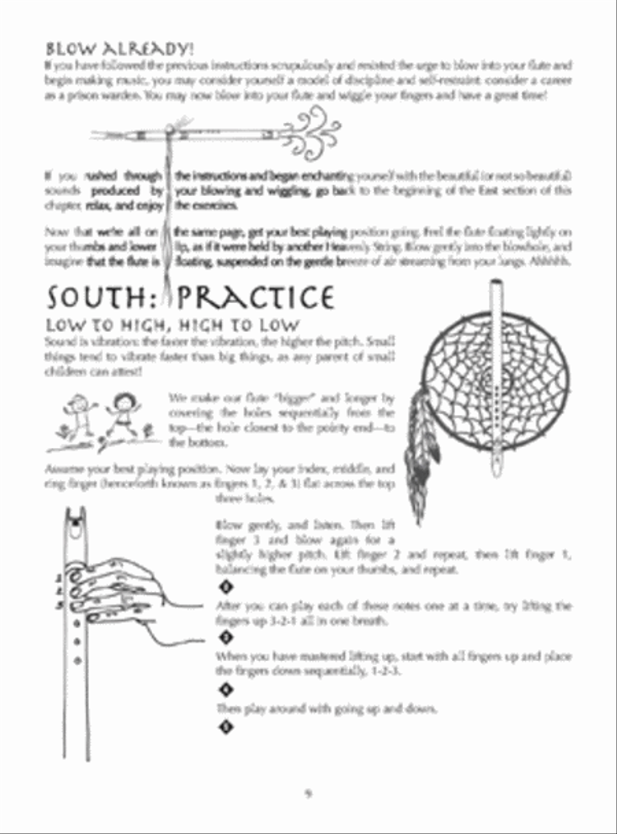 First Lessons Native American Flute: How to Sit on a Rock Flute scores gallery preview page 2