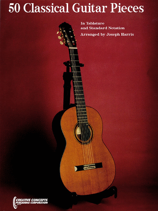 Book cover for 50 Classical Guitar Pieces