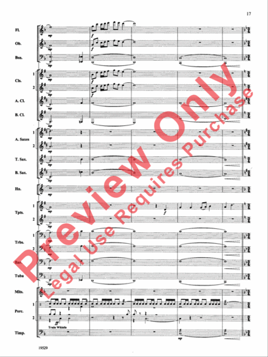The Road Unknown Concert Band scores gallery preview page 18