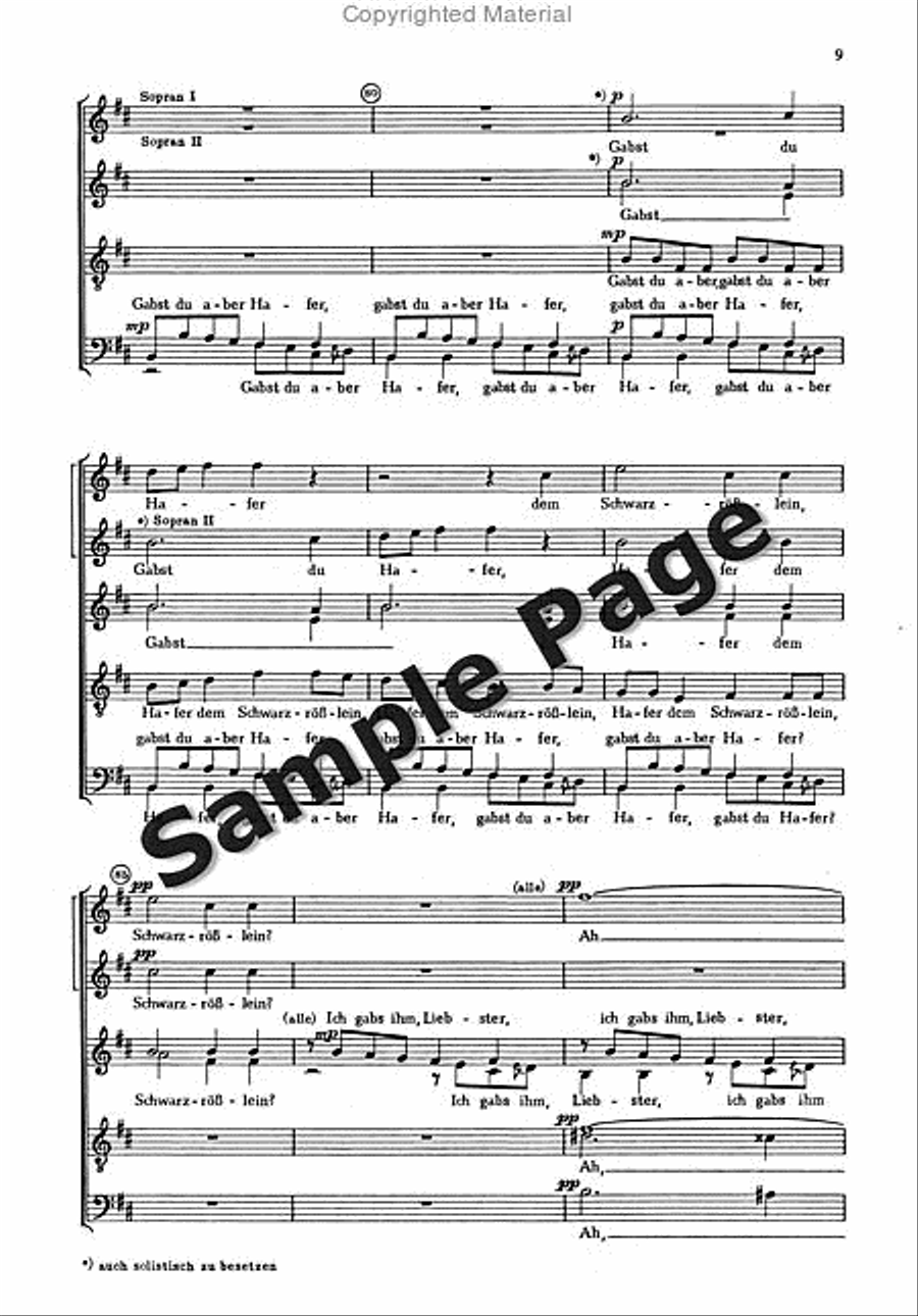Annerle Wo Warst Du SSAATTBB scores gallery preview page 8