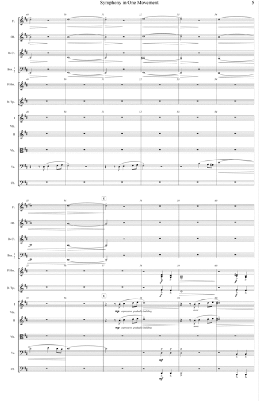 Symphony in One Movement Full Orchestra scores gallery preview page 5