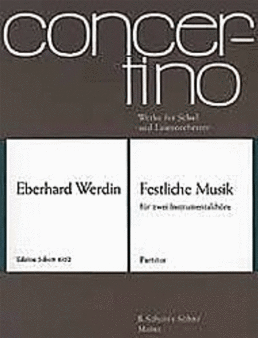 Festliche Musik Score Chamber Orchestra scores gallery preview page 1