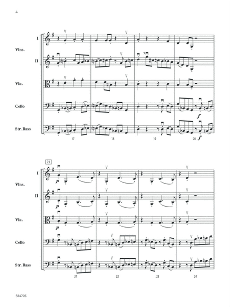 Beale Street Strut: Score String Orchestra scores gallery preview page 4