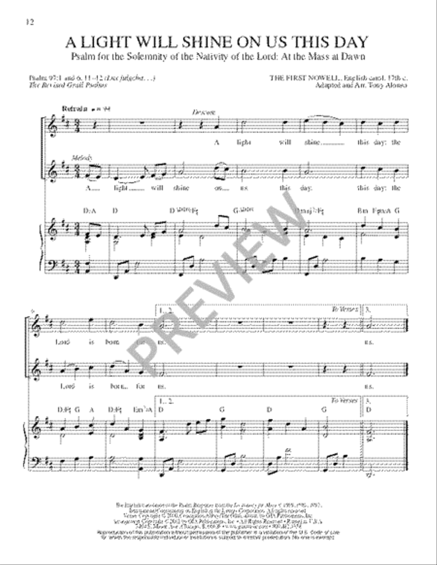 The Lyric Psalter, Solemnities, Feasts, and Other Occasions Piano scores gallery preview page 14