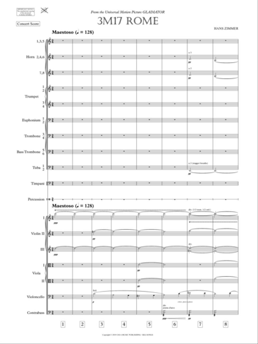 Rome - Score Only Full Orchestra scores gallery preview page 3