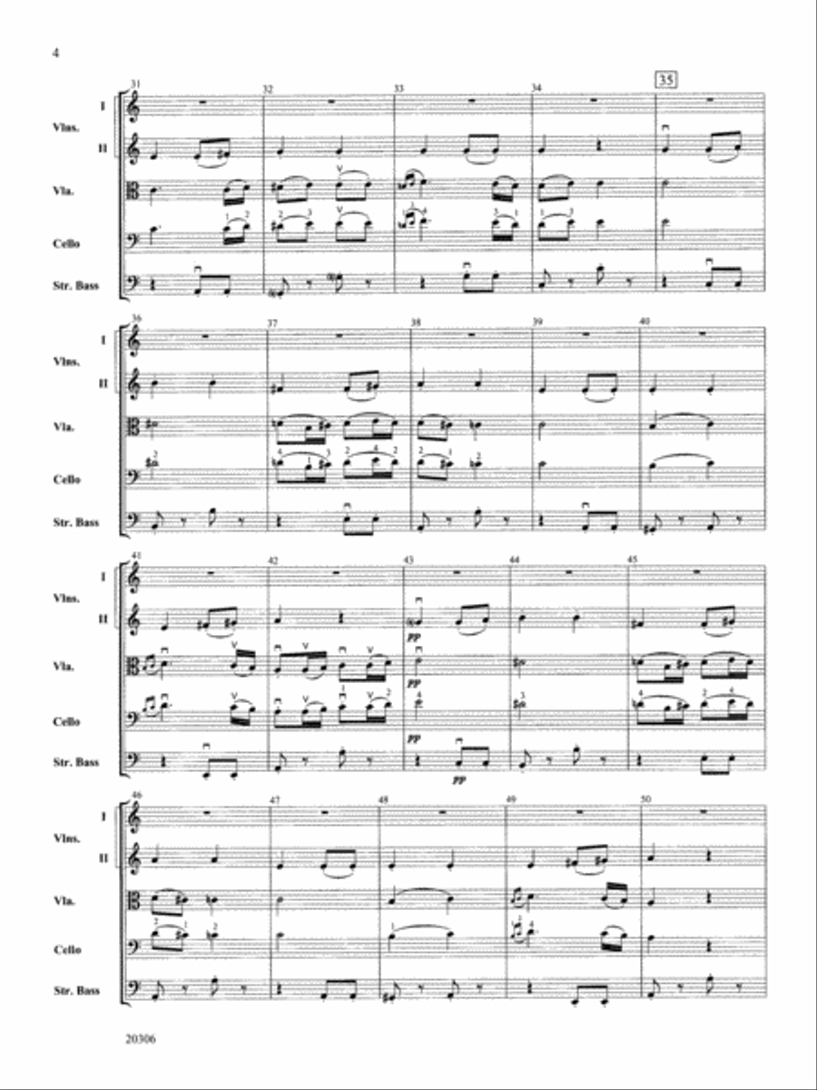Symphony No. 7 (2nd Movement): Score Full Orchestra scores gallery preview page 4