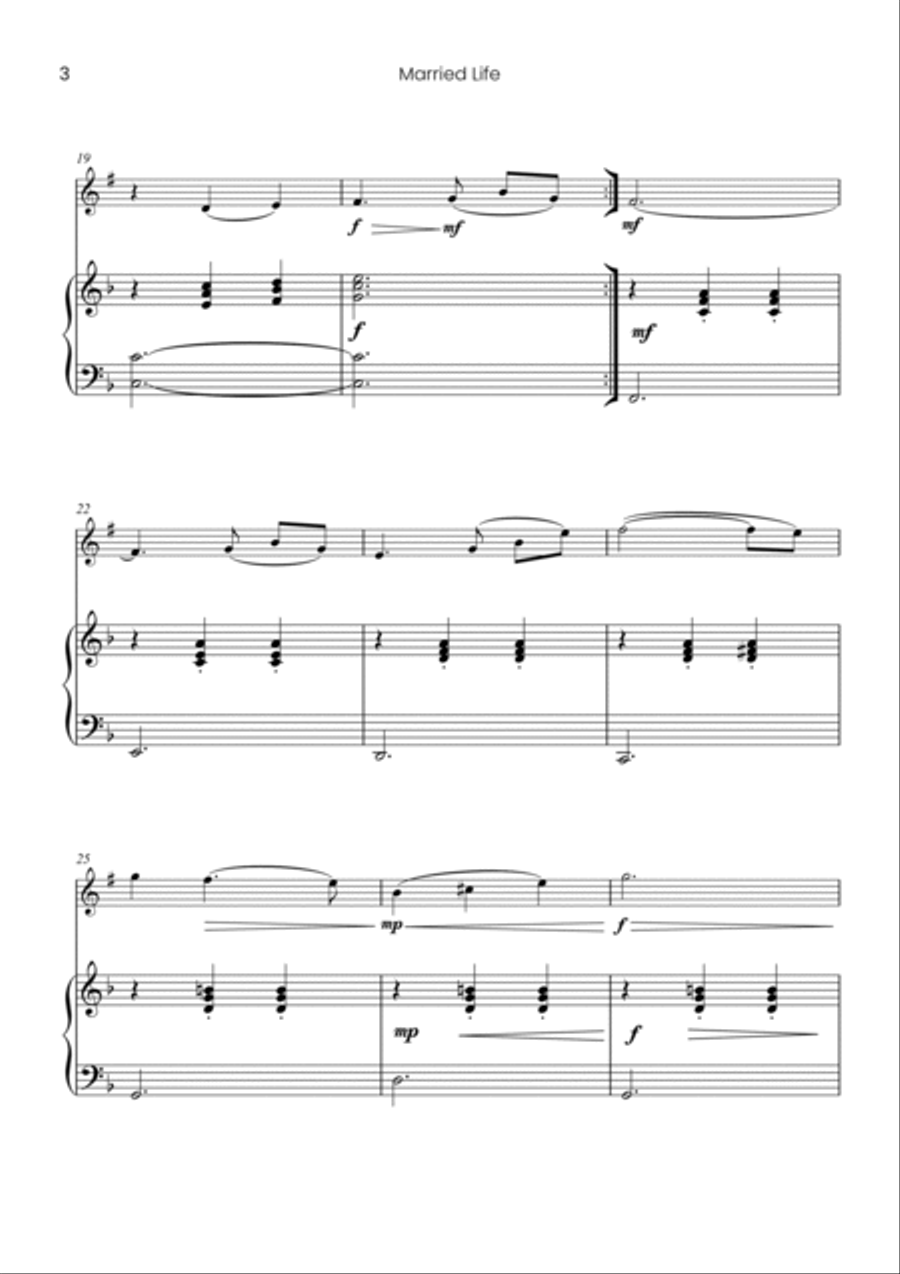 Married Life Soprano Saxophone scores gallery preview page 4
