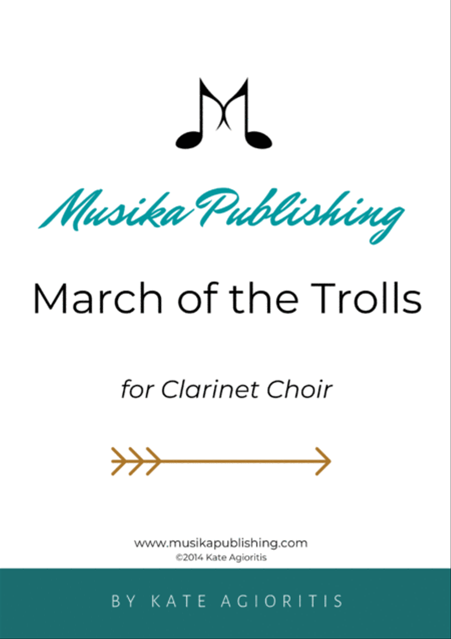 March of the Trolls - Clarinet Choir Clarinet Choir scores gallery preview page 3