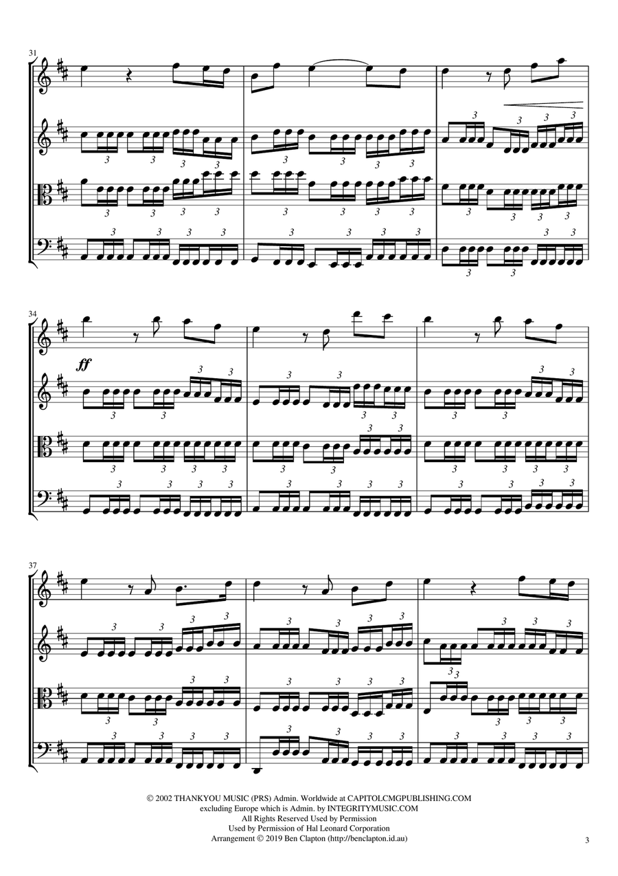 In Christ Alone String Quartet scores gallery preview page 3