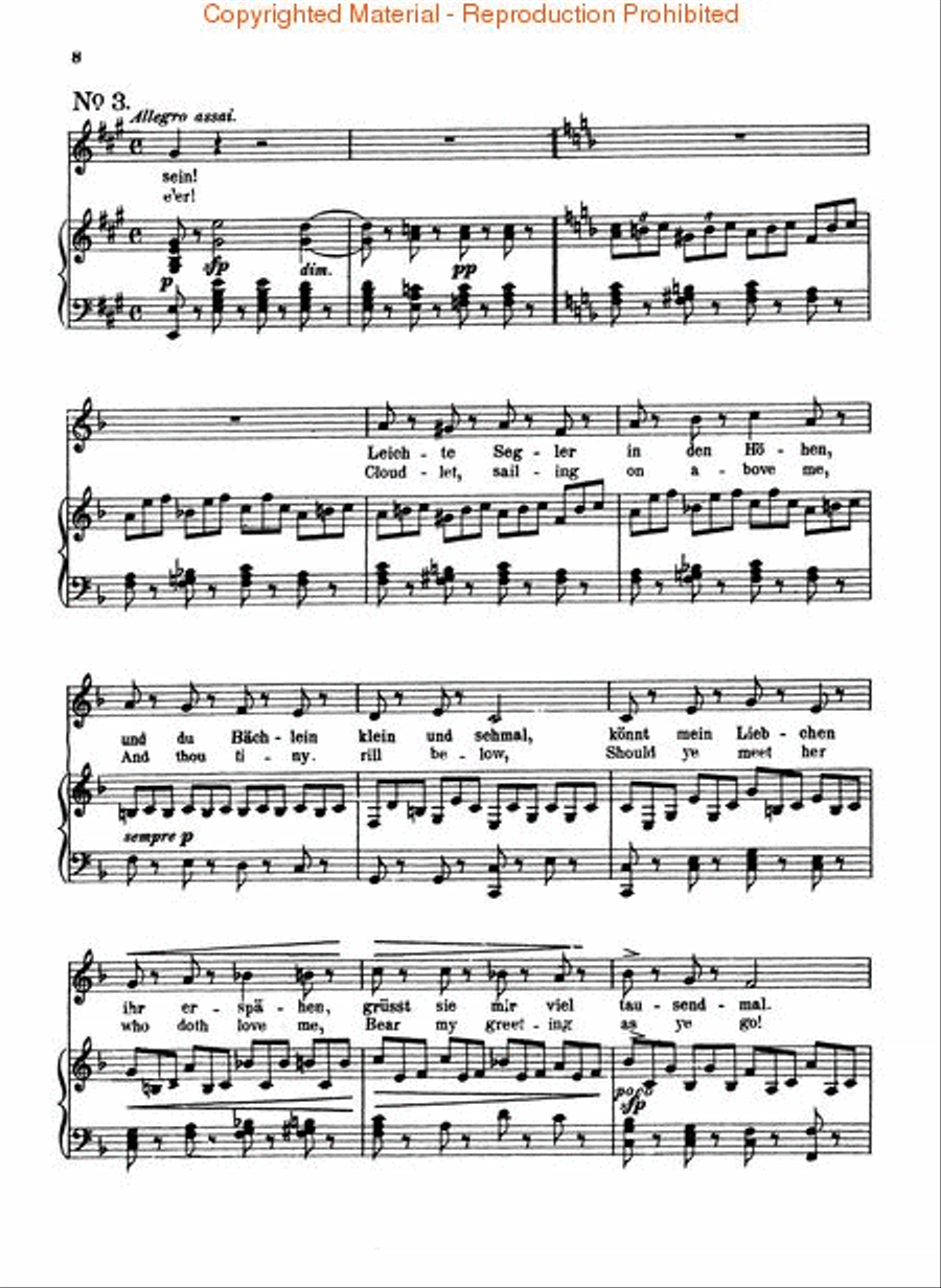 An die ferne Geliebte (To the Distant Beloved), Op. 98 Voice scores gallery preview page 3