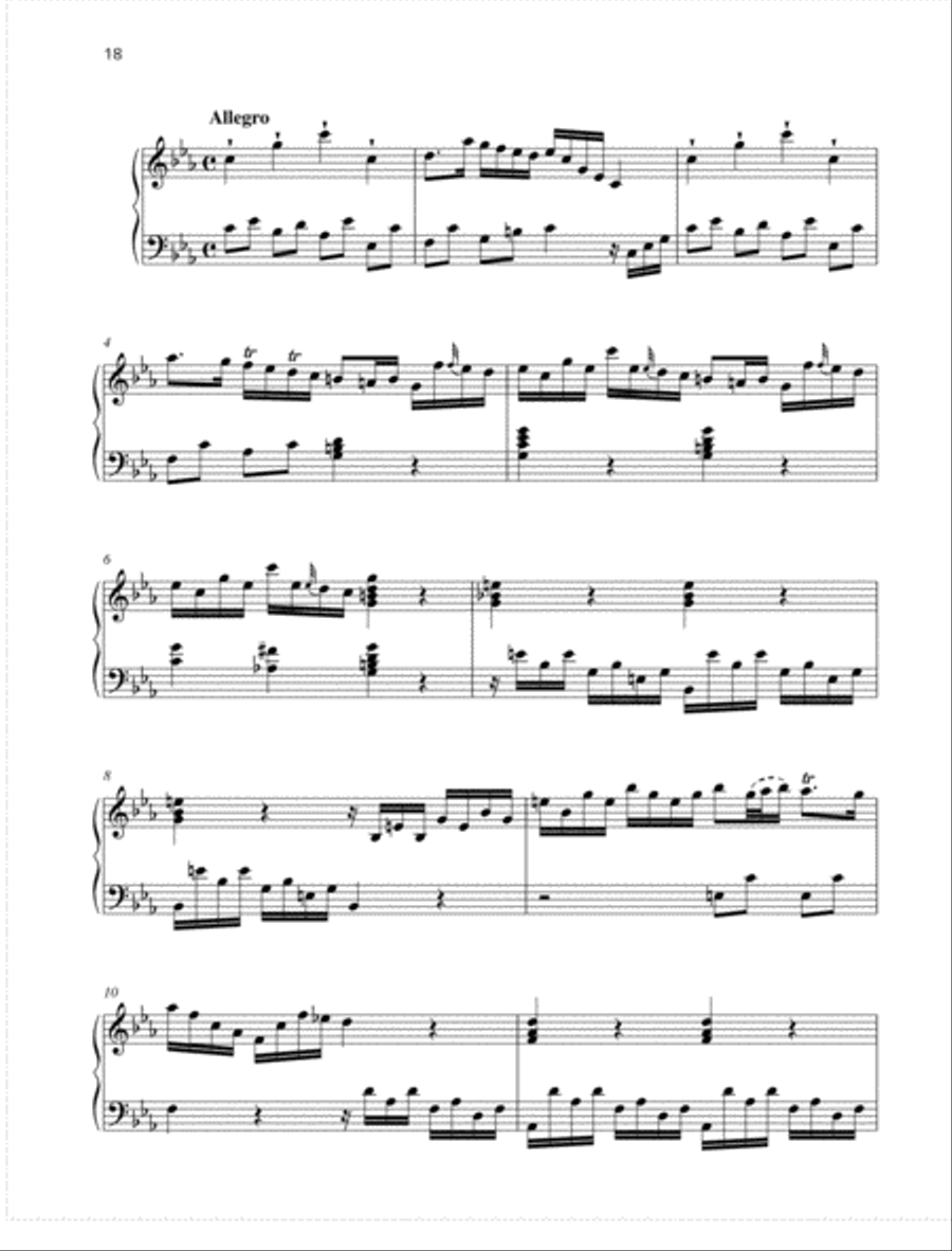 Sonata C minor Piano scores gallery preview page 3