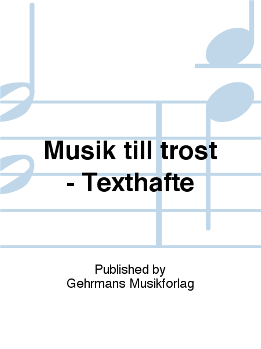 Musik till trost - Texthafte School and Community scores gallery preview page 1