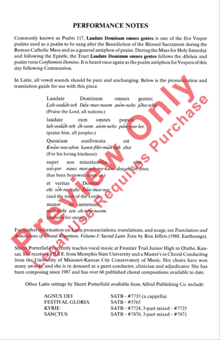 Laudate Dominum 4-Part scores gallery preview page 2