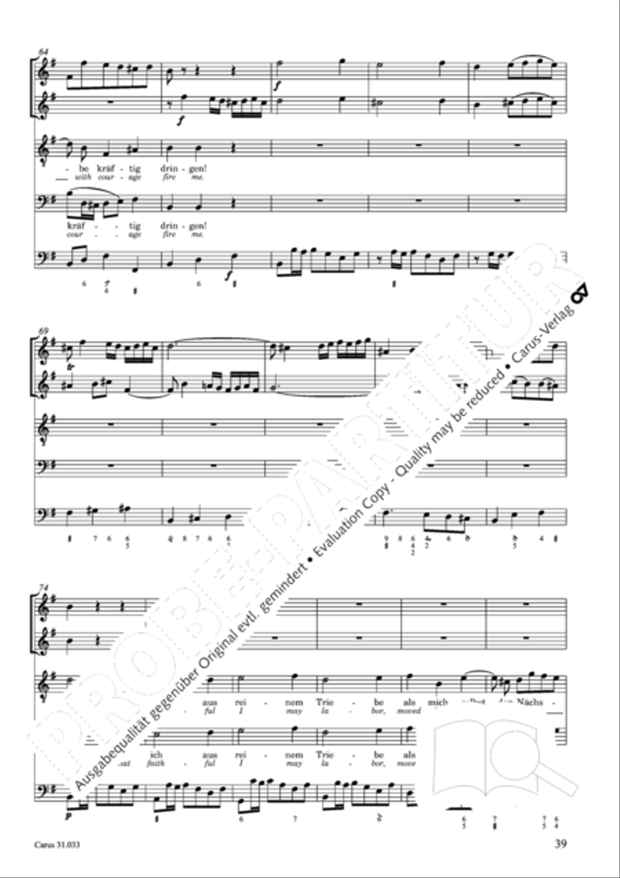 Lord Jesus Christ, in thee alone (Allein zu dir, Herr Jesu Christ) ATB scores gallery preview page 40