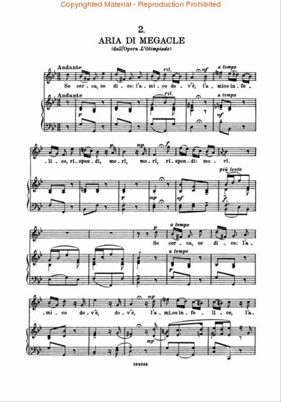 Six Arias Six Arias Voice Solo scores gallery preview page 3