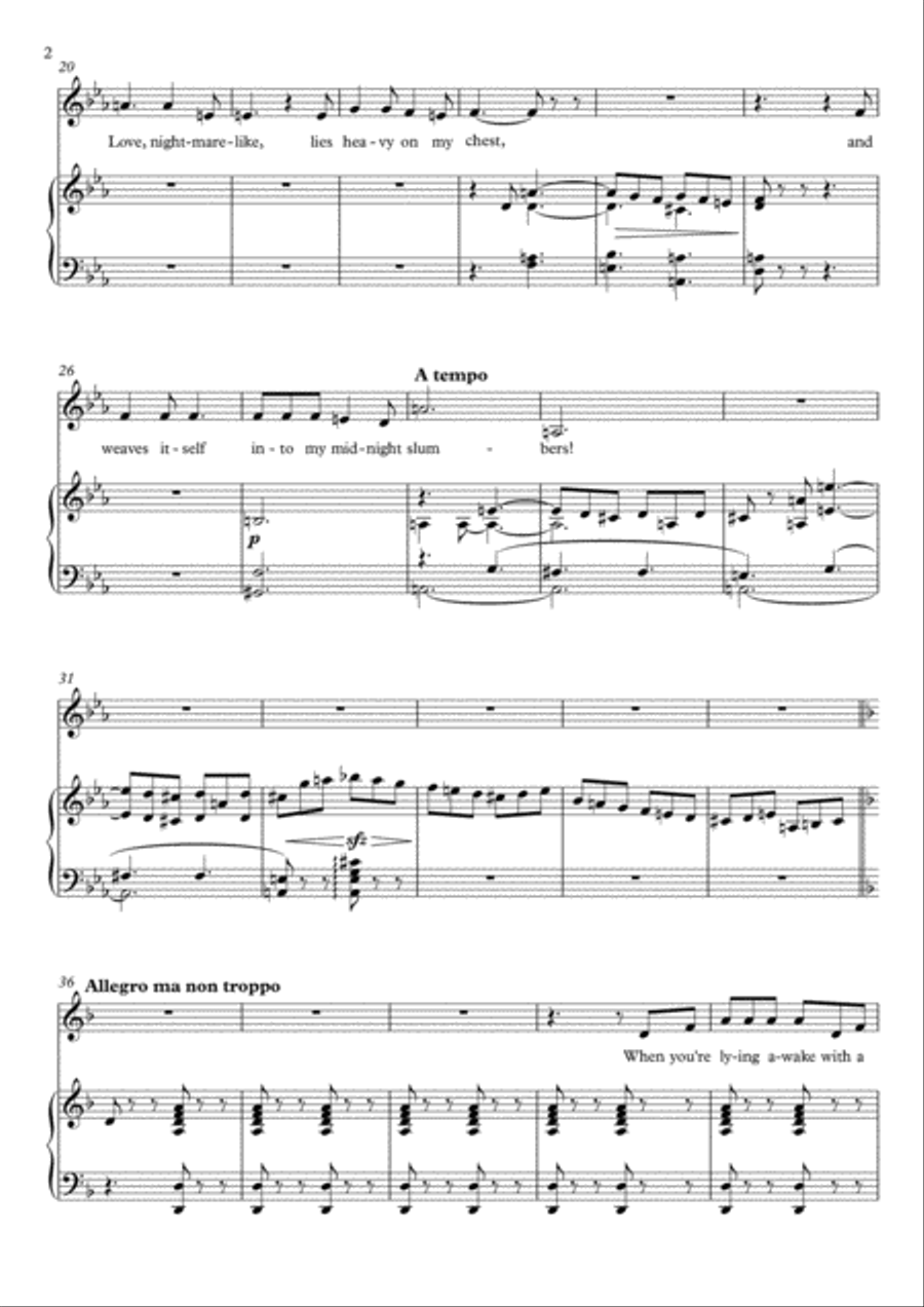 Love Unrequited - Iolanthe (D Minor) Bass Voice scores gallery preview page 3
