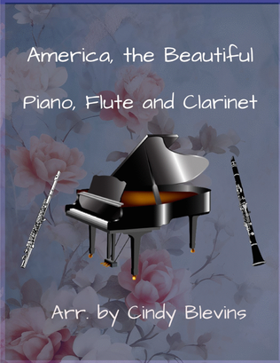 Book cover for America, the Beautiful, Piano, Flute and Clarinet