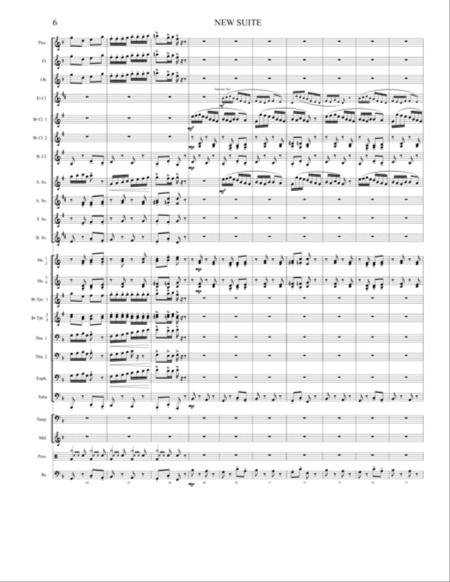 New Suite (Score) Concert Band scores gallery preview page 6