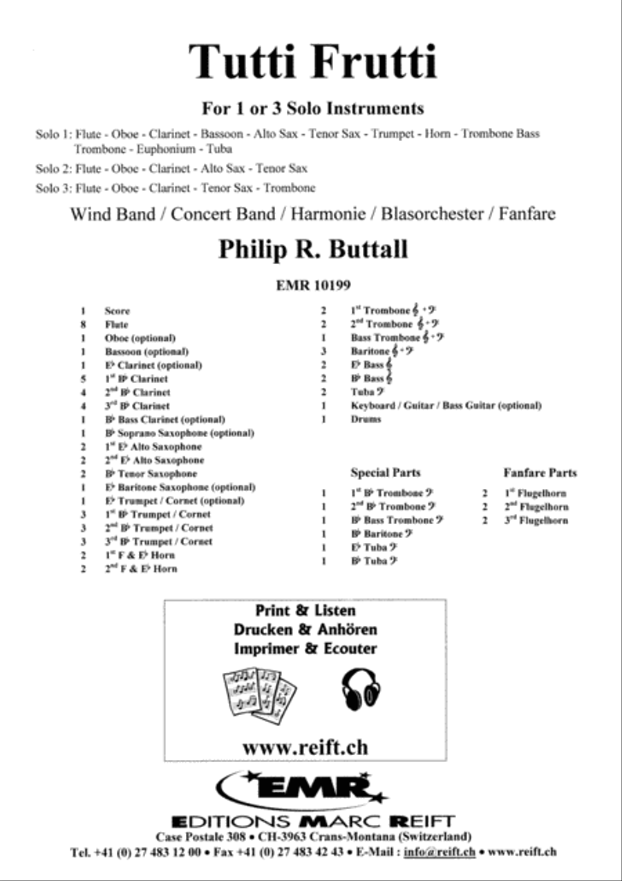 Tutti Frutti Concert Band scores gallery preview page 2