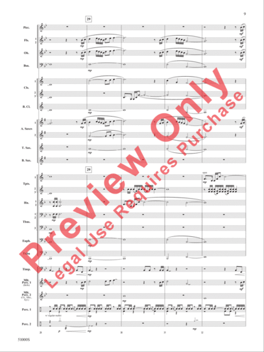 Eternal Flame Concert Band scores gallery preview page 10