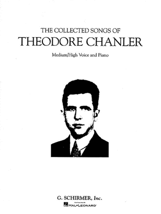 Book cover for The Collected Songs of Theodore Chanler