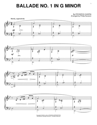 Ballade No. 1 In G Minor [Jazz version] (arr. Phillip Keveren)
