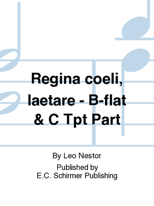 Regina coeli, laetare - B-flat & C Tpt Part