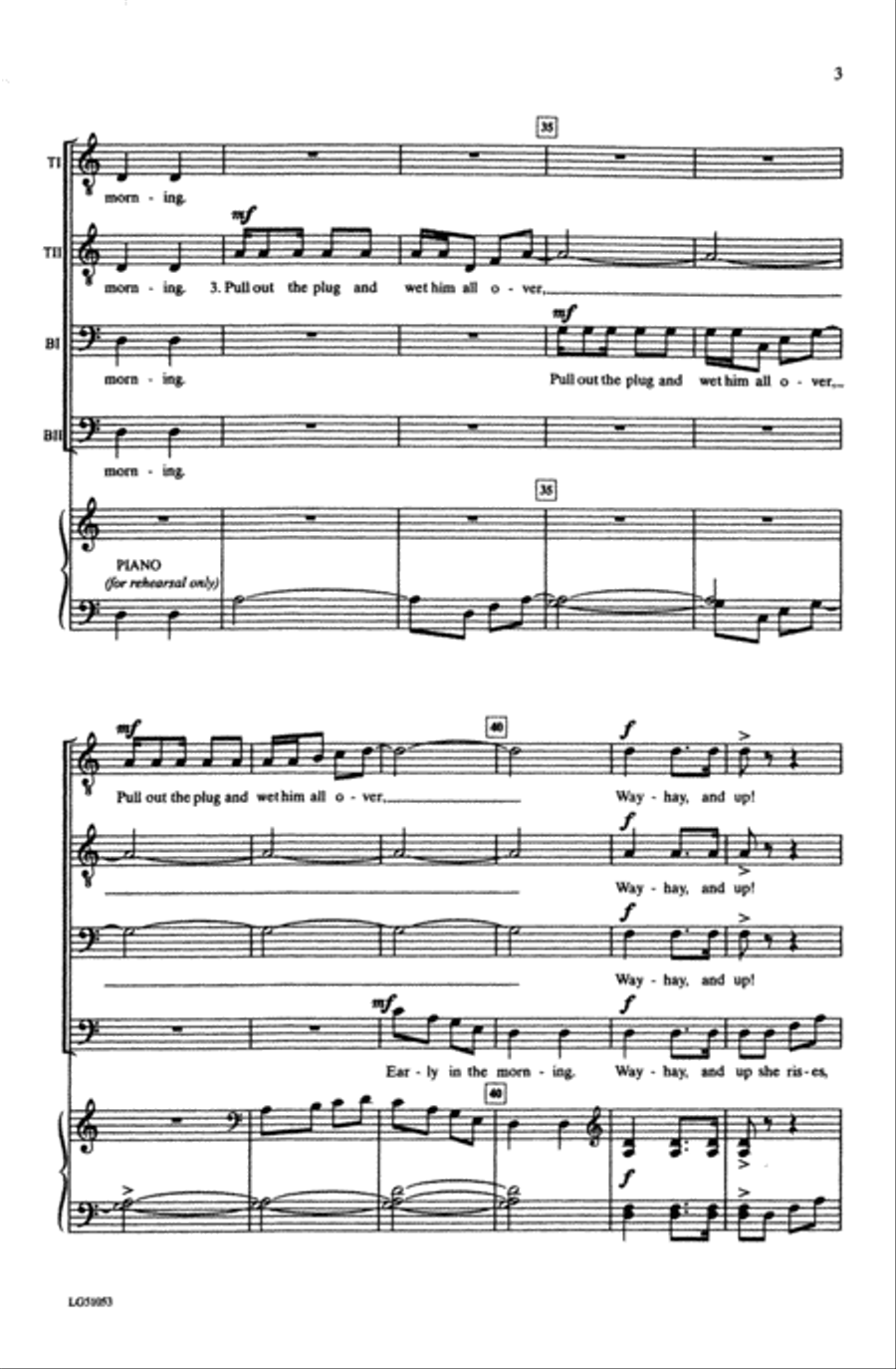 What Shall We Do with the Drunken Sailor Choir scores gallery preview page 2