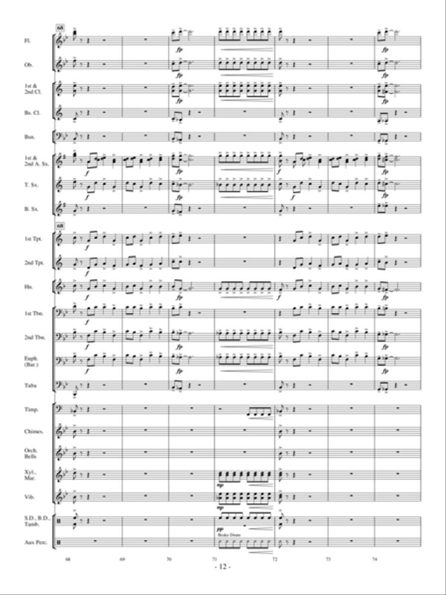 Andromeda Concert Band scores gallery preview page 11