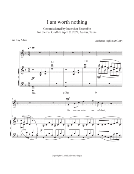 I am worth nothing (Pīntci nakāmmam axām) for soprano and piano image number null