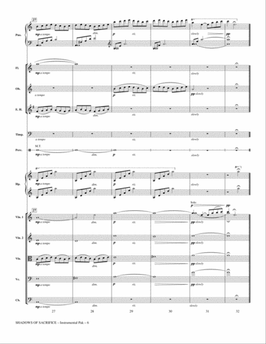 Shadows of Sacrifice - Full Score Choir scores gallery preview page 6