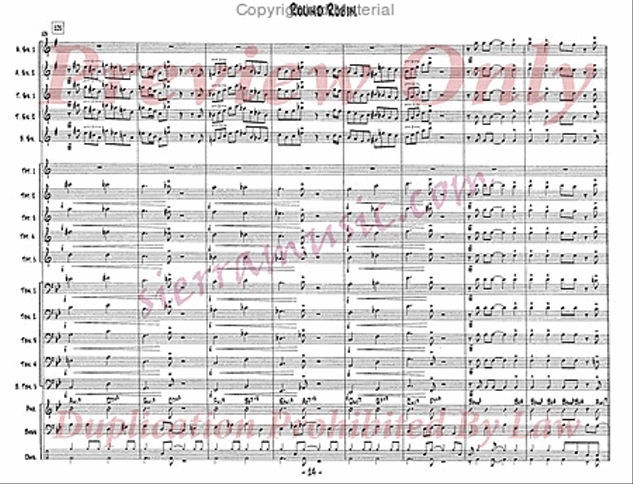 Round Robin Jazz Ensemble scores gallery preview page 15